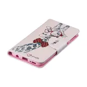 Colored Drawing Pattern Horizontal Flip Leather Case for Samsung Galaxy A40,with Holder & Card Slots & Wallet(Deer)