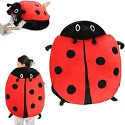 Luvvybug Wearable Plush, Giant Wearable Ladybug Pillow, Lady Bug Big Plush Pillow Wearable, Soft and Comfortable, Giant Ladybug Pillow Removable for Rest and Relax (100cm)