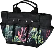 WeiLaiKeQi Gardening Tote Bag with Storage Compartments for Home And Outdoor Use, Black