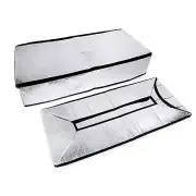 Attic Tent Insulation Cover With 25X54X11 Attic Stairway Insulation Silver