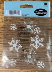 Jolees Snowflake Snow Flake White Pearls Gem Christmas Winter Scrapbook Stickers