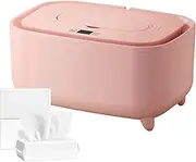 Huvqianu Baby Wet Wipe Warmer - Diaper Wipe Dispenser for Toddler,Smart Control, Evenly Heated, Low-Noise Baby Supplies with Light for Business Trip Home