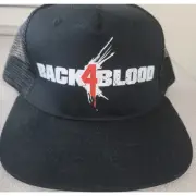 Back 4 Blood Black Red White Truckers Hat New Without Tags Snap Back