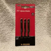 Warrior 2 3/4” (2.75”) jigsaw blades u-shank 3 piece
