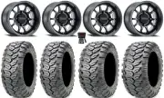 Method 409 14" Wheels Black (4+3) 27" Ceros Tires Polaris RZR XP 1000 / PRO XP
