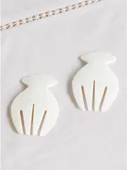 [Gohar World] Gohar World - Set Of Two Mother-of-pearl Salad Hands - White - One size One size White