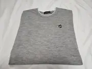G/Fore G4 NEW Wool Blend Heather Gray Lightweight Pullover L/S Sweater SZ XL