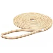 SeaGrace Boat Dock Line | Double Braided 3/8 Inch x 15 FT Gold White