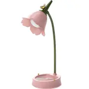 Desk Lamp For Children, Bedside Lamp Touch Dimmable With 3 Brightness Levels, 360 Flexible Gooseneck Bedside Lamp For Reading, Learning Pink