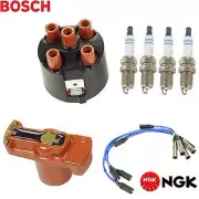BOSCH&NGK Ignition Kit Distri.Cap Rotor Plugs Wire for Volkswagen Passat 95-97