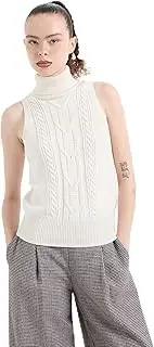 [Armani Exchange] Women's Sleeveless Turtle-Neck Sweater