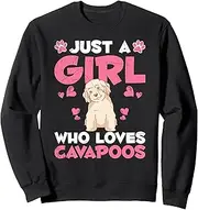 [Generic] Cavapoo Lover Dog Owner Girls Women Cute Cavoodle Cavapoo Sweatshirt ds003