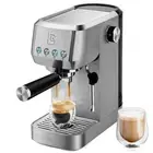 Espresso Machine 20 Bar, Stainless Steel Coffee Maker with Milk Frother Steam...