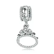 Silver plating Trendy Princess Crown Pendant Charm Fit Charm Bracelet & Necklace Jewelry Girlfriend Gift