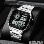 卡家西歐電子手錶男十大品牌手錶中學生潮流方形情侶手錶男機械表
