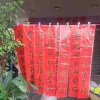 在飛比找蝦皮購物優惠-<手寫春聯>對聯，過年，除夕，節慶，金墨黑墨，吉祥語錄，公司