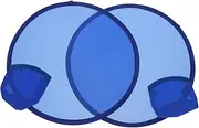 ADOCARN 2pcs Folding Fan Dance Paddle Fan Handheld Foldable Fan Folding Hand Fans Foldable Fans for Performance Hand Fan Folding Foldable Circular Fan Fan Handheld Performance Fan