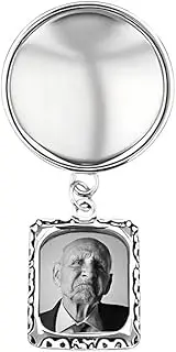 [YangQian] Sympathy Gifts for Loss of Loved One Mom Dad Brother Memorial Brooch with Picture Photo Pin for Funeral Bereavement Gift Condolence Grieving Brooch Grief Remembrance Gifts Memory Pins Passed Away Gift