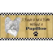 Papillon Pencil Sketch Novelty Metal Key Chain KC-1722