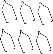 SEWOART Climbing Pets Light Fixing Clips 6 Pieces Metal Clips for Reptile Lamp Sturdy and Easy to Use