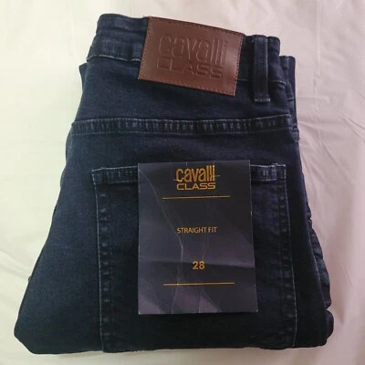 NWT Cavalli Class Denim Jeans Regular-Straight 98% Cotton Men’s Size W28 X L30