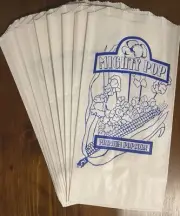 Vintage Popcorn Bags - Pack Of 10, Junk Journal, Ephemera, Scrapbooking