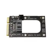 MSATA To SATA Riser Board Converter Adapter With 7Pin SATA3.0 Data Cable
