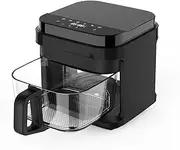Healthy Choice 6.5L Glass Digital Air Fryer - Detachable Glass Pot, Easy-to-Use Controls, Timer, Temperature Controls. Accessories: Mesh Tray & Heatproof Matt