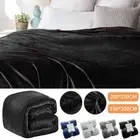 Soft Luxury Large Warm Faux Fur Throw Fleece Sofa Bed Blanket Double/King Size