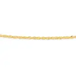 9ct Gold 45cm Solid Criss Cross Chain