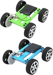 Abaodam 2pcs Solar Powered Car Model Kit DIY Educational Science Experiment for Hands Assembly Promotes Engineering Skills Interactive Learning Safe Design