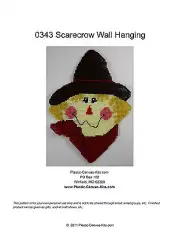 Scarecrow Wall Hanging-Plastic Canvas Pattern or Kit