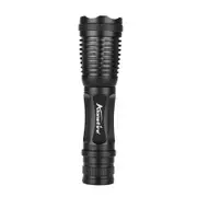 E007 XP-L V6 LED 5 Modes Zoomable LED Flashlight AAA 18650 Rechargeable Battery