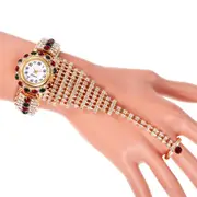 Luxury Women Bracelet Quartz Watches for Women Diamond Watch Ladies Sports Dress Red Dial Wrist Watch Clock