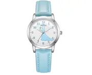 Creative Cute Ice Romance Aisha Princess Calendar Fashion Trend Quartz Waterproof Watch Student Watch-Blue