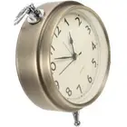 Metal Alarm Clock Roman Numerals Table Bedside Silent Alarm Clock Sweep Seconds