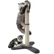 HeyKitten 34" Tall Cat Scratching Post with Sturdy Tripod Base Dangling Toy B...