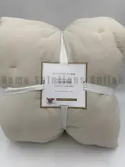Pottery Barn Teen Super Plush Comforter Alabaster Ivory Twin / XL #A11B
