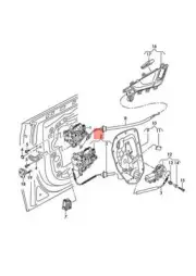NEW AUDI Q7 4MB 4MG DOOR LOCK 4M0839015J ORIGINAL