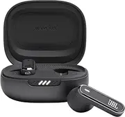 JBL Live Flex, JBL Signature Sound and Personi-Fi 2.0, True Adaptive Noise Cancelling, Up to 40 (8+32) hours of playtime with Wireless Charging, 6 mics for perfect calls with zero noise, Black