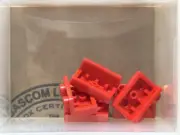 LEGO Parts - Red Bracket 1 x 2 - 1 x 2 - No 99781 - QTY 5