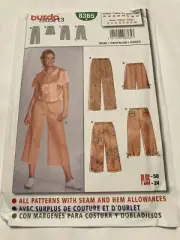 BURDA Pattern 8365 Pants Cropped Pants & Shorts Pattern Size 10-24 Uncut