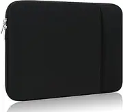 13-Inch Laptop Sleeve Case for 2024-2017 Microsoft Surface Laptop 7/6/5/4/3/2/1 with 2 Pockets Carrying Case Bag Backpack Travel Tablet Protective Accessories (Black)