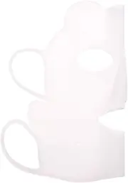 Prevent Serum Evaporation, Silicone Facial Mask Cover with Ear-hook, Skin-friendly, Reusable for Various Face Shapes