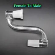 Glass Adapter Drop Down 18mm Male to 18mm Female Lab Glass