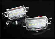 FIQOME 2x LED Licence Number Plate Light White Canbus, for 740 745 760 765 940 945 960 965 5-door estate Car Number Plate Led Light