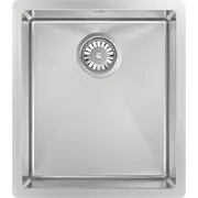 Abey 390 x 445mm Stainless Steel Piazza Single Square Bowl Sink