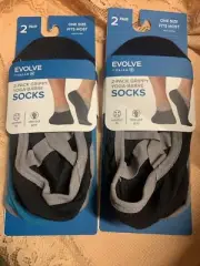 2 Sets Of Evolve Grippy Yoga Barre Socks, 2-Pack