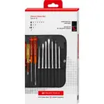 PB SWISS 1xhandle, 3x Driver, 7 Bits Screwdriver Set - 11 Piece PB 215.CBB/2