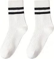 [YOOLIKE] Boatswain's Socks Men's Long Socks Socks Medium Long Men's Socks (1 pcs)